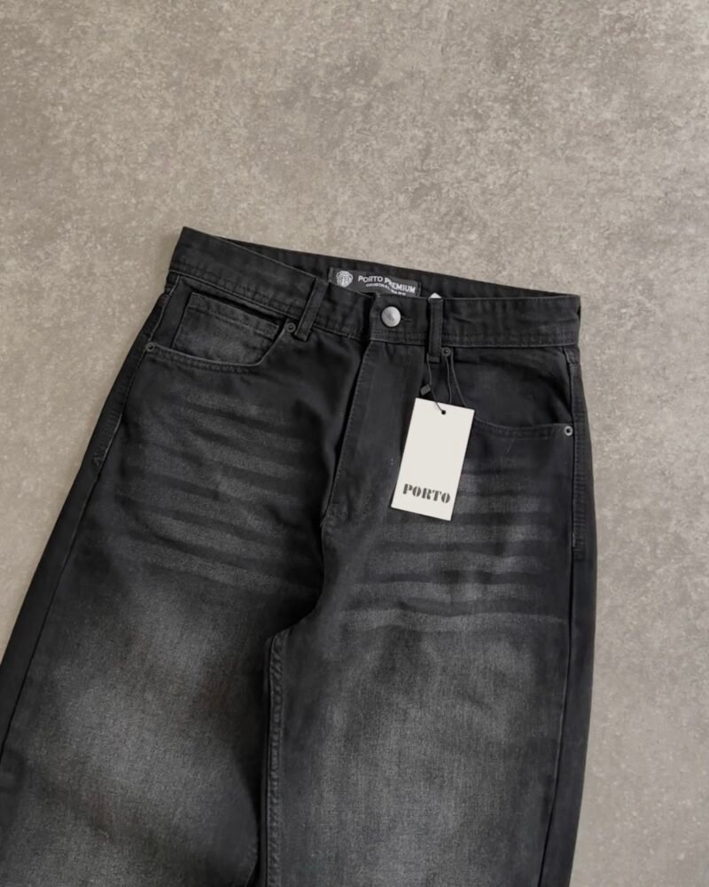 Black Porto Baggy Jeans