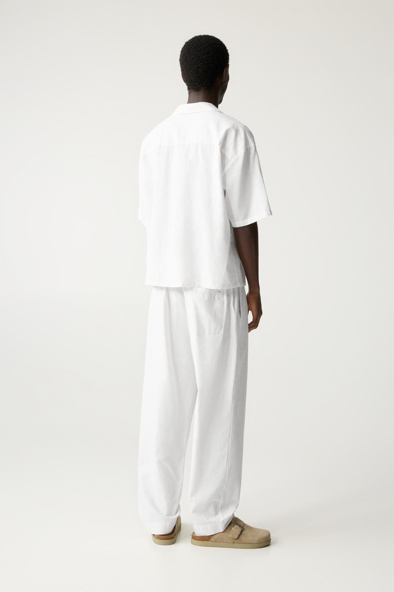 Original P&B linen blend short sleeve shirt - Image 3