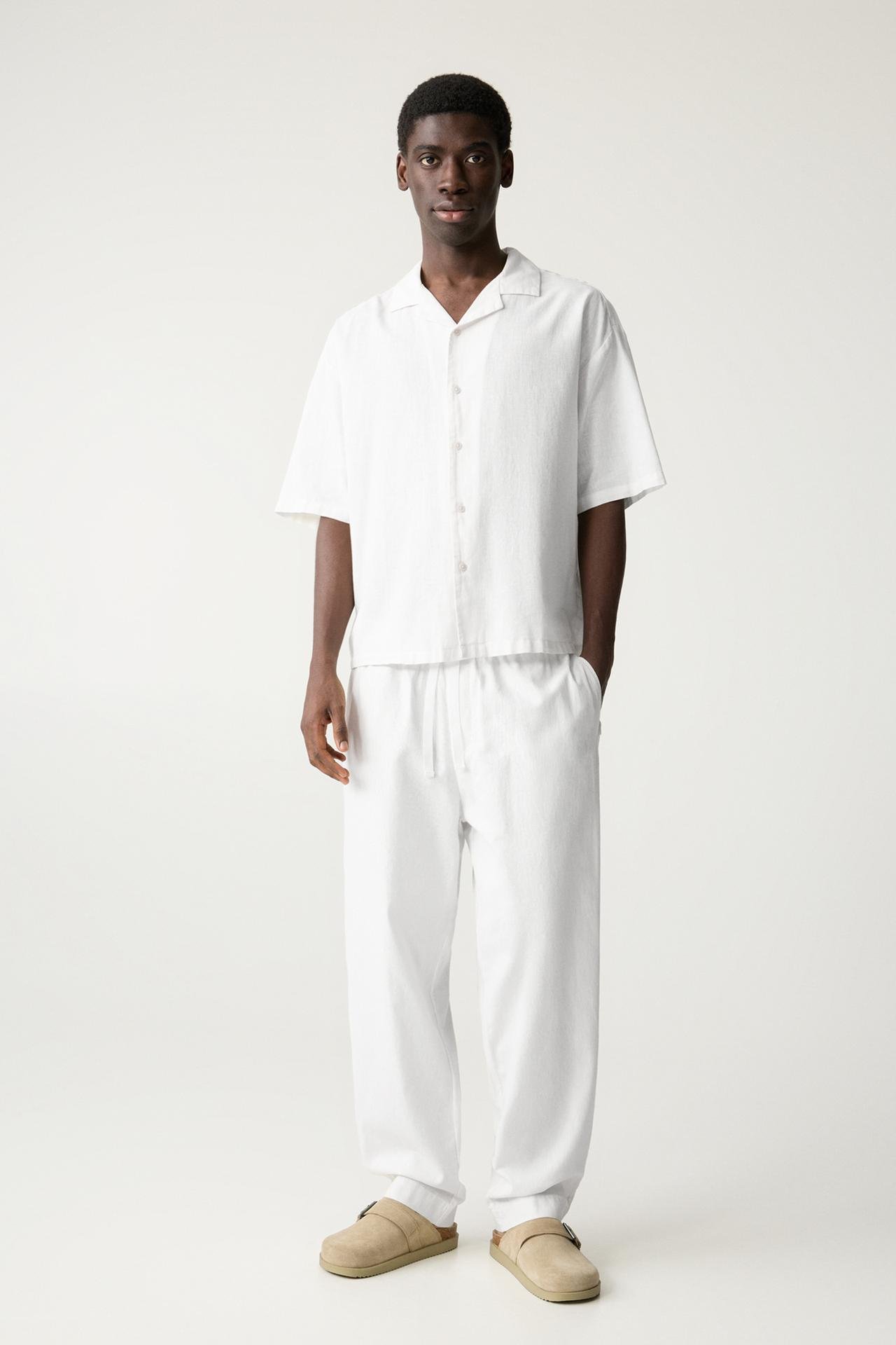 Original P&B linen blend short sleeve shirt - Image 5