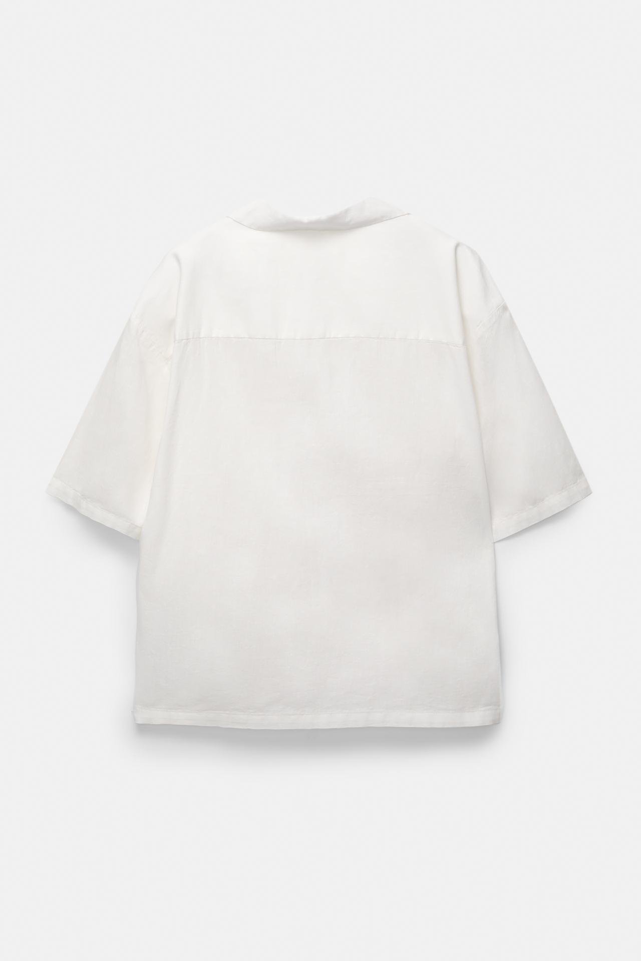 Original P&B linen blend short sleeve shirt - Image 6