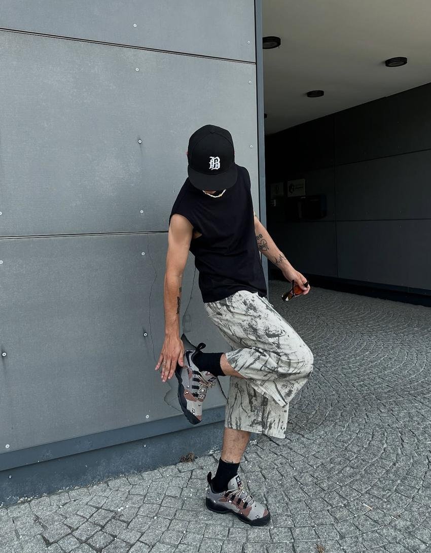 Original Bershka bermuda baggy fit imprimé - Image 4