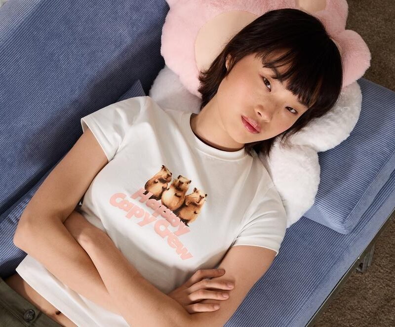 Original Bershka T-shirt manches courtes imprimé