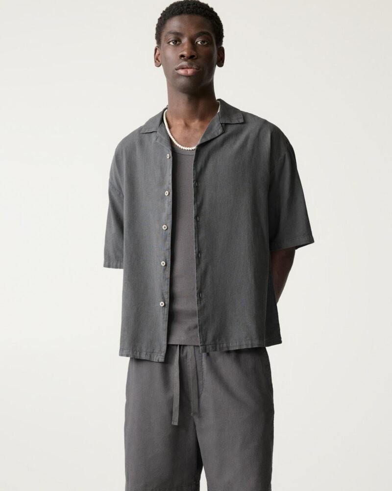 Original P&B linen blend short sleeve shirt