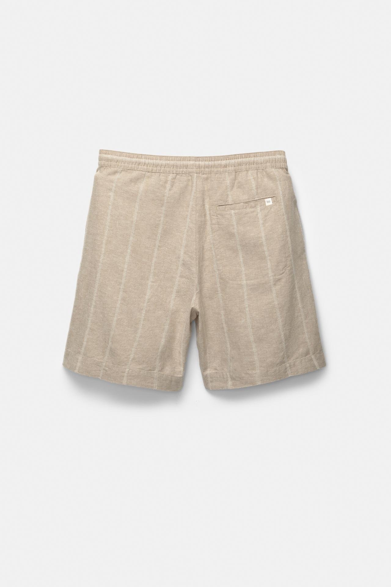 Original P&B Striped linen blend jogger Bermuda shorts - Image 7