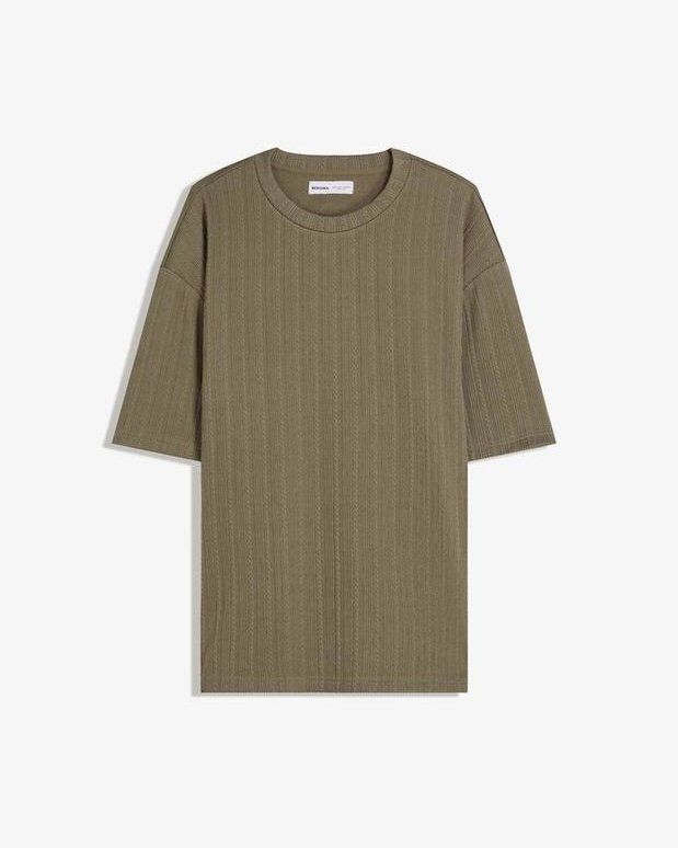 Original Bershka T-shirt à manches courtes structure