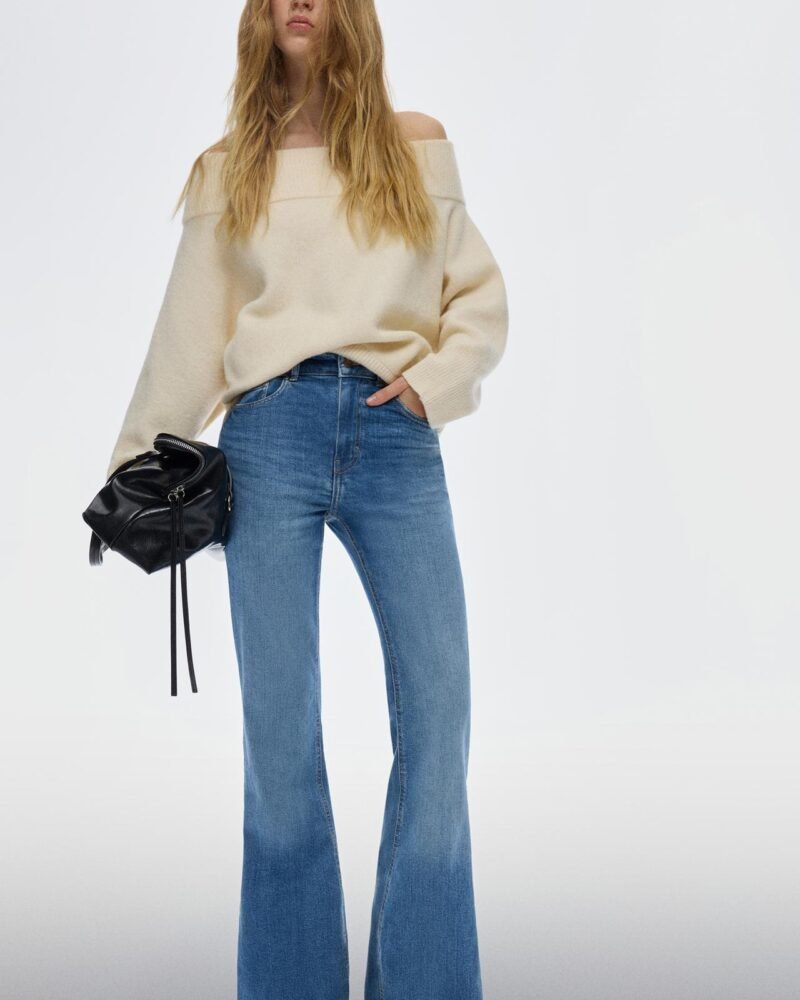 Original P&B Flared high-waist jeans