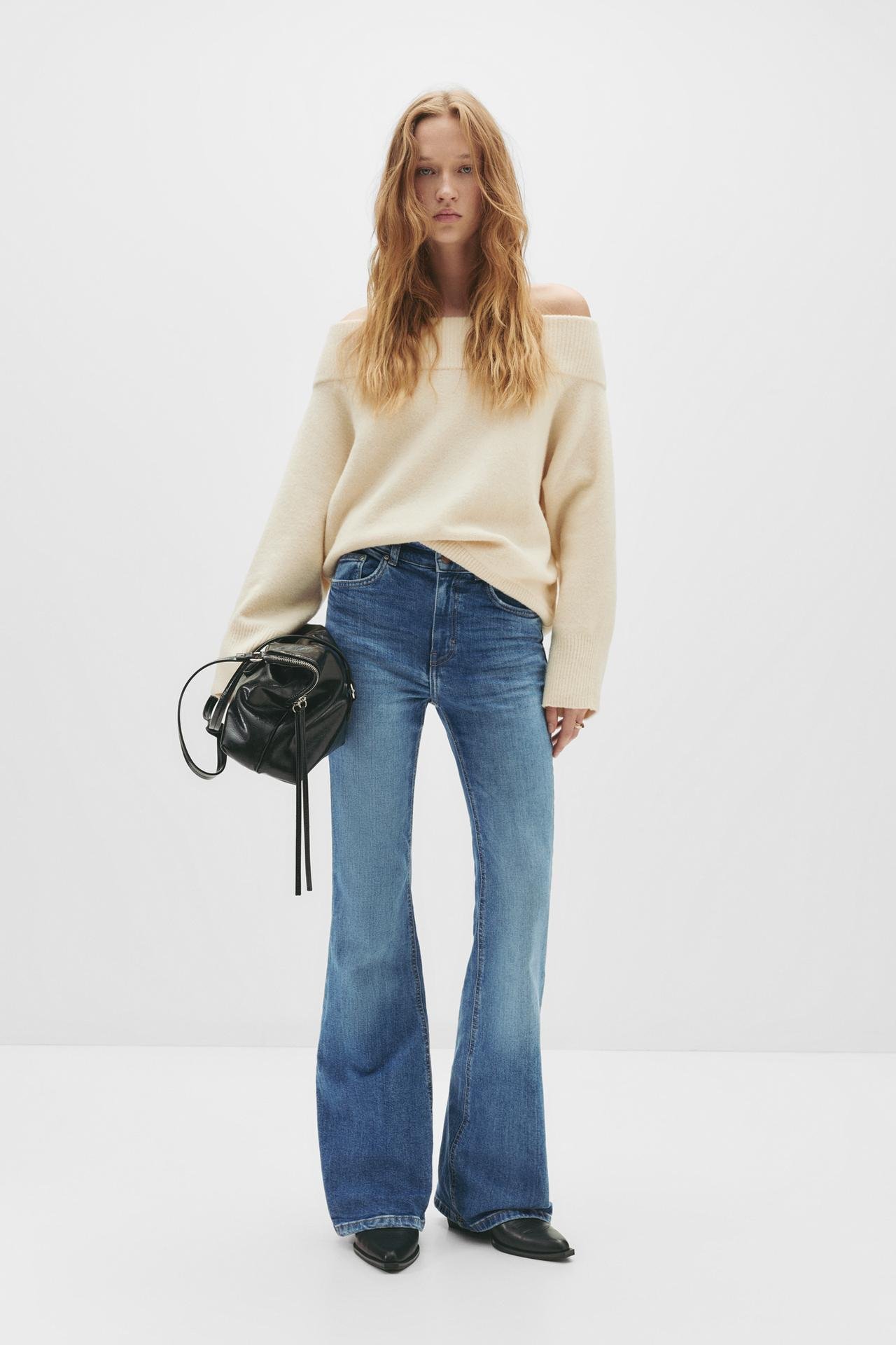 Original P&B Flared high-waist jeans - Image 7