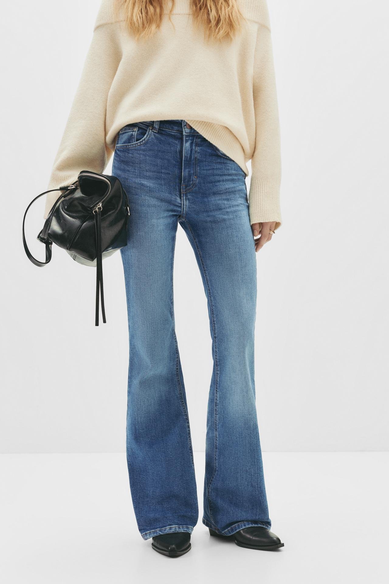 Original P&B Flared high-waist jeans - Image 3