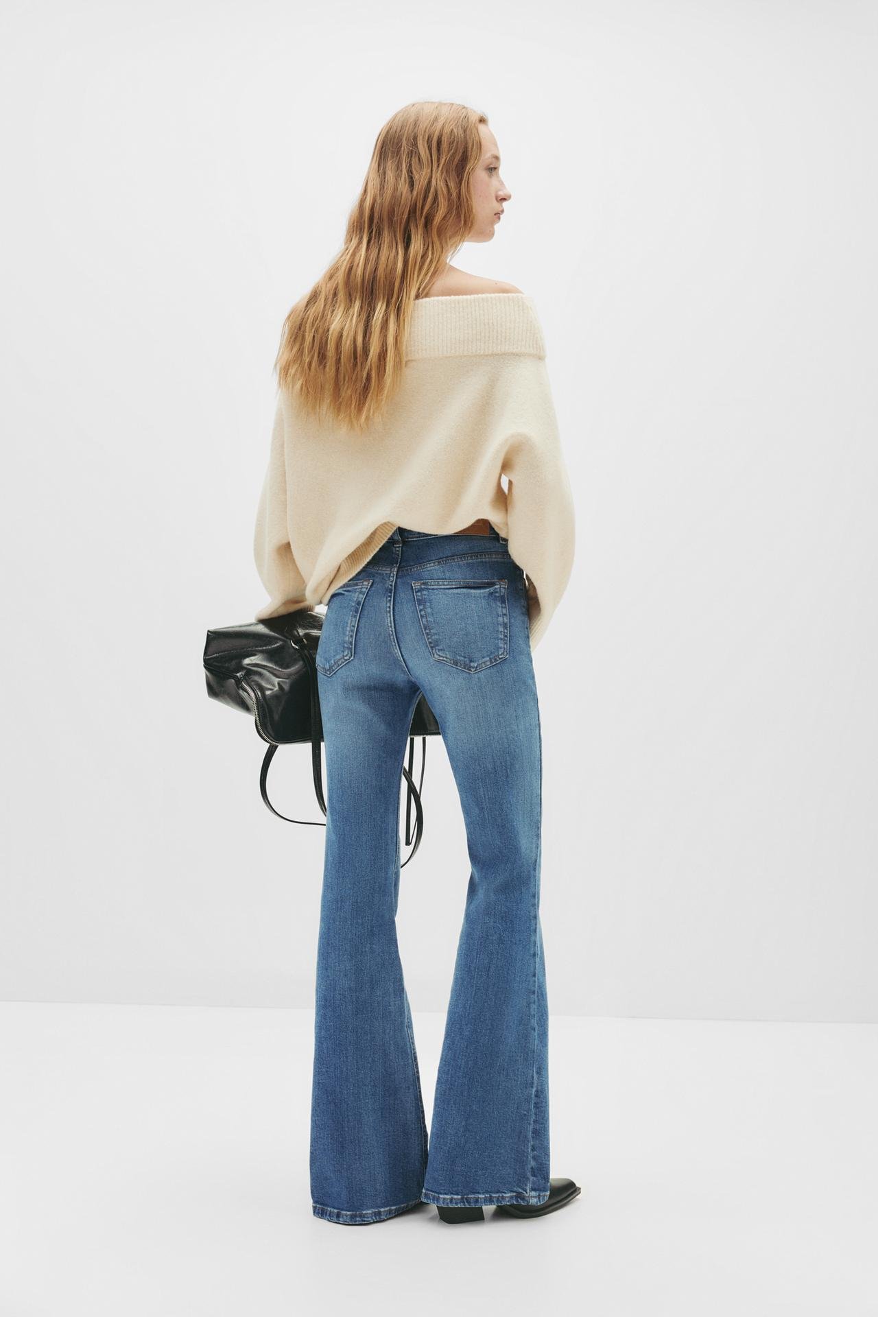 Original P&B Flared high-waist jeans - Image 5