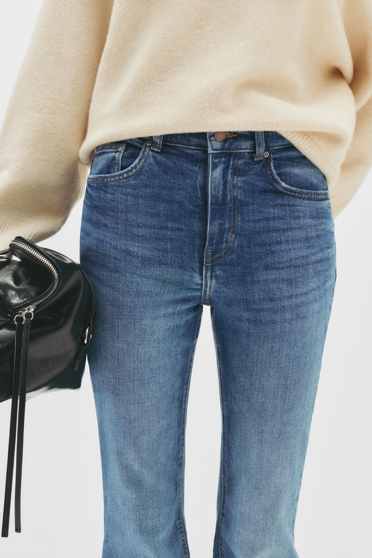 Original P&B Flared high-waist jeans - Image 4