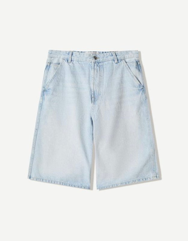 Original Bershka bermuda denim skater