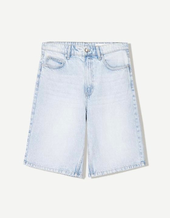 Original Bershka Bermuda baggy denim