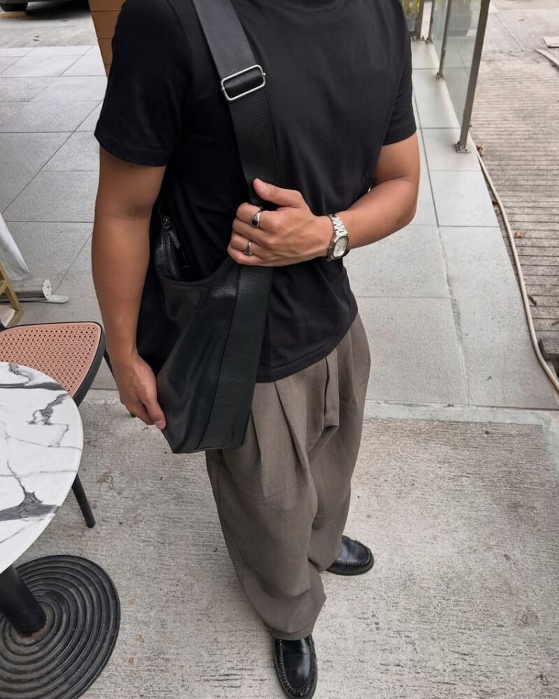 Black Short-Sleeved T-Shirt