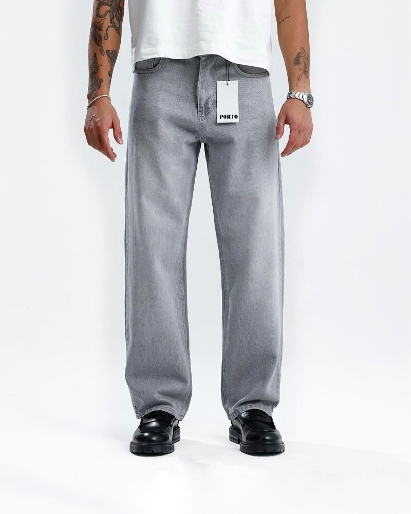 Grey Porto Baggy Jeans