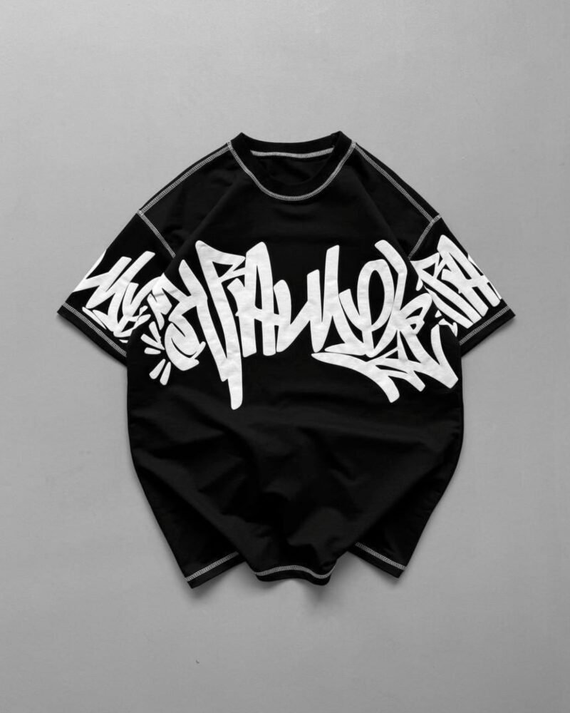 Panel Print Oversized T-Shirt