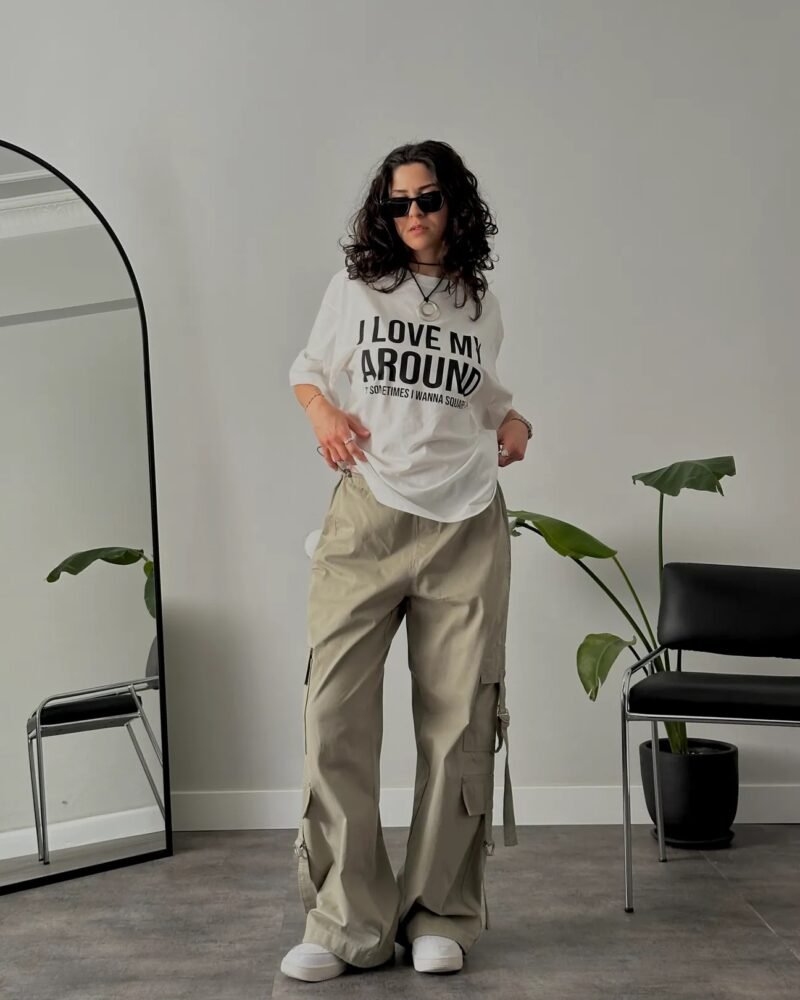 High Waist Cargo Pocket Super Baggy Tactical Pants