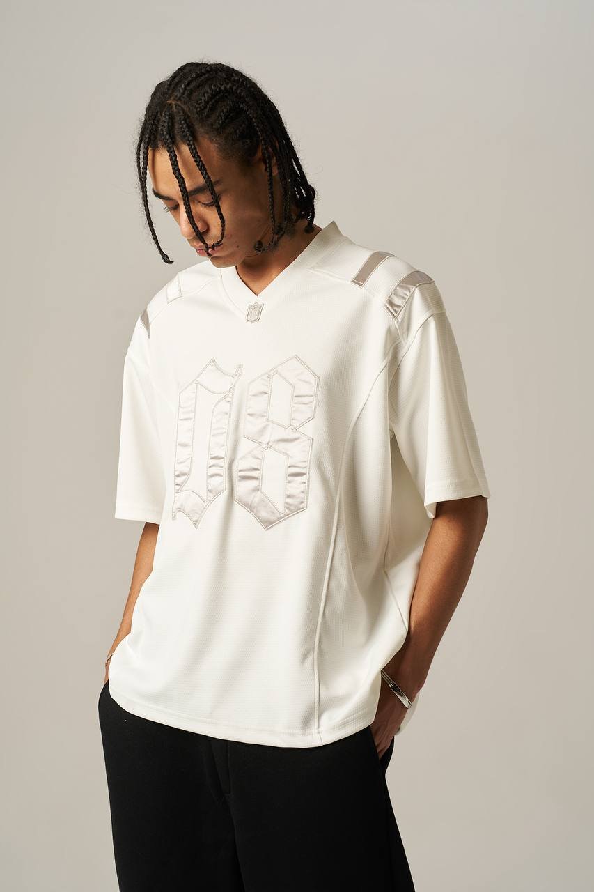 White Premium Jersey 08 - Image 5