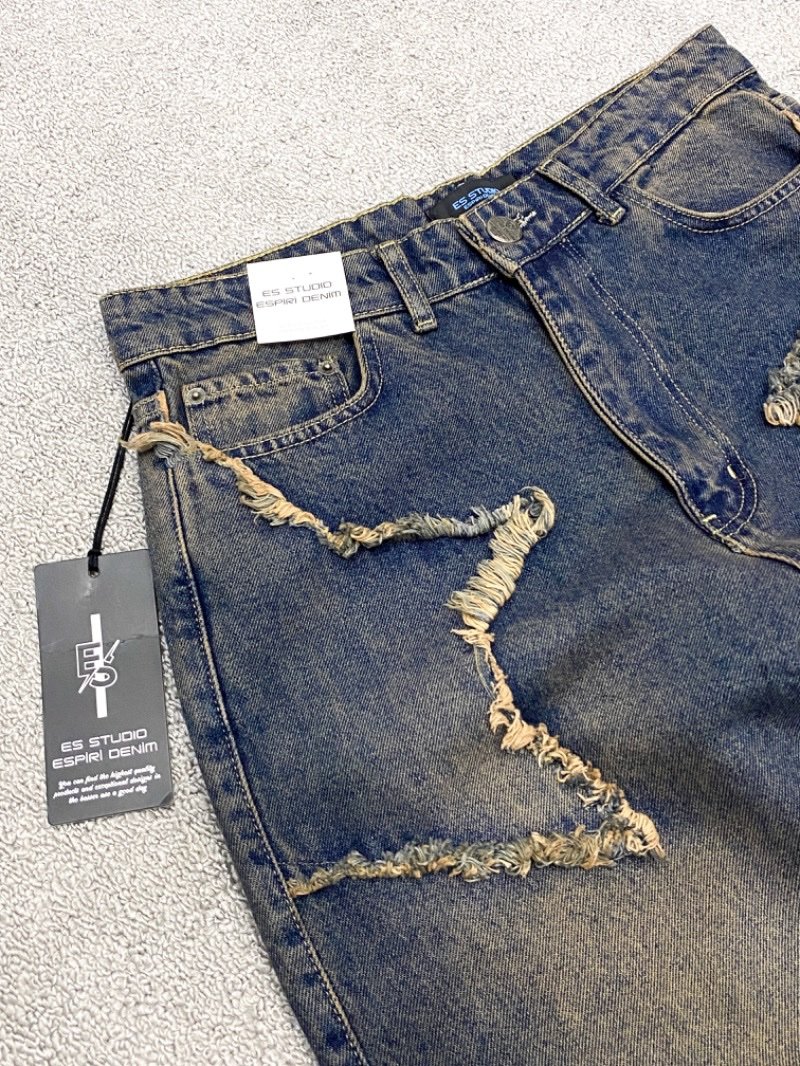 Y2K Star Patch Baggy Jeans - Image 2