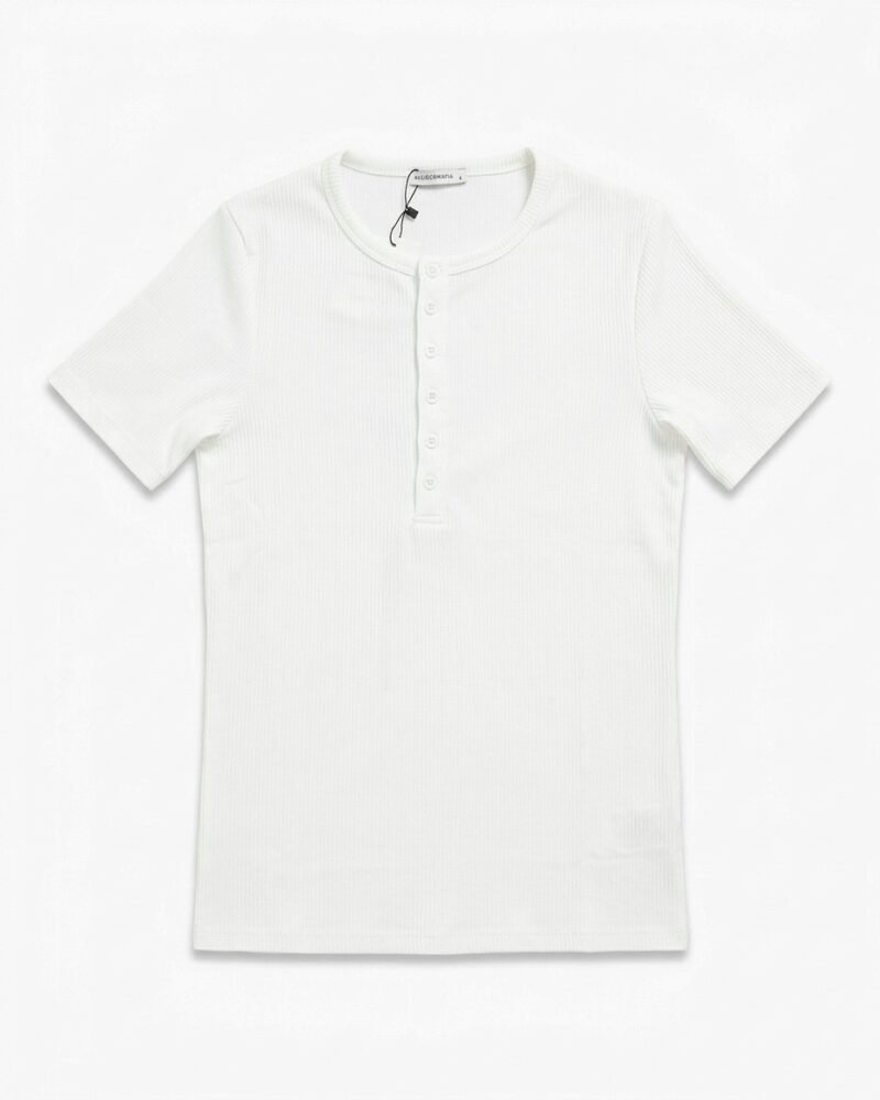 White hanley corduroy t-shirt