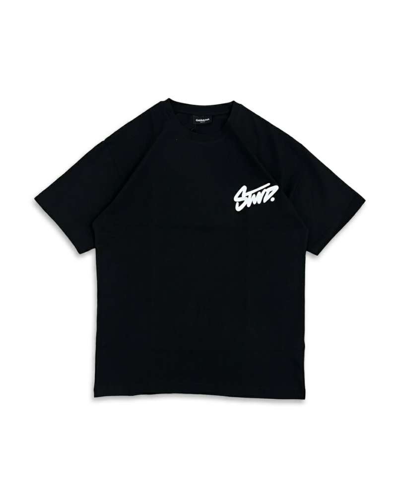 Black STWD With back Print T-Shirt