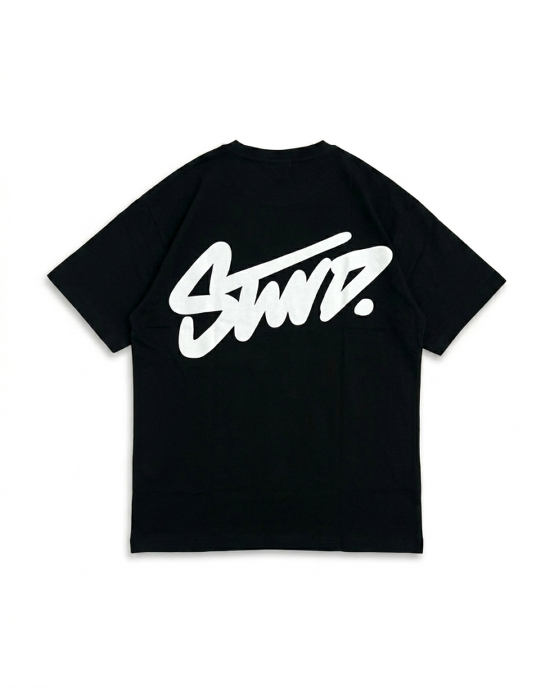 Black STWD With back Print T-Shirt