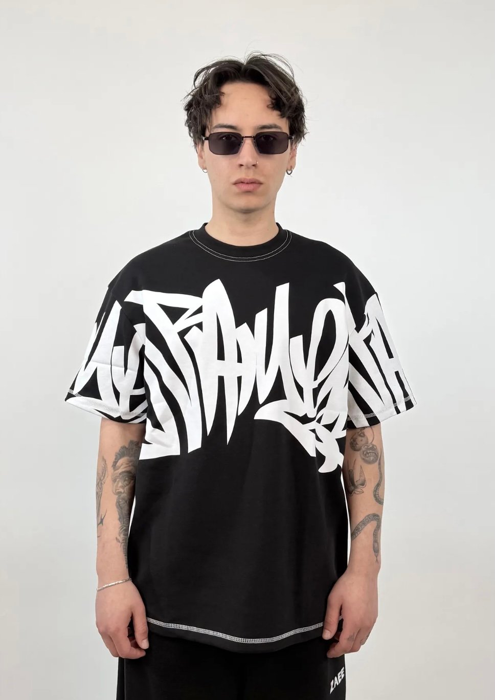 Panel Print Oversized T-Shirt - Image 3