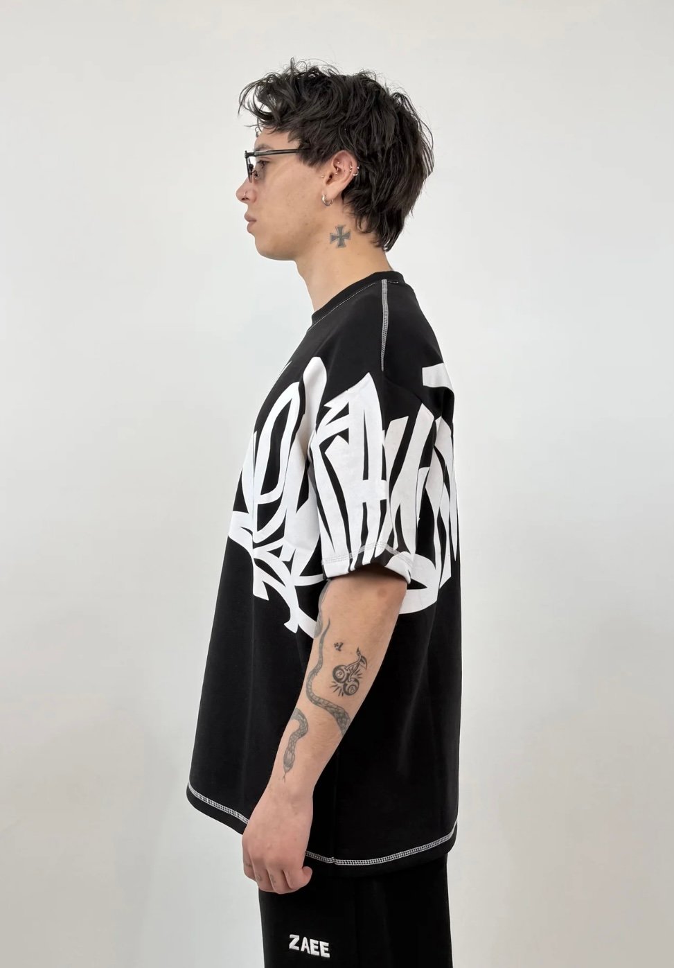 Panel Print Oversized T-Shirt - Image 6