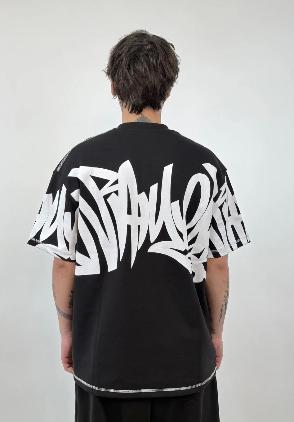 Panel Print Oversized T-Shirt - Image 5