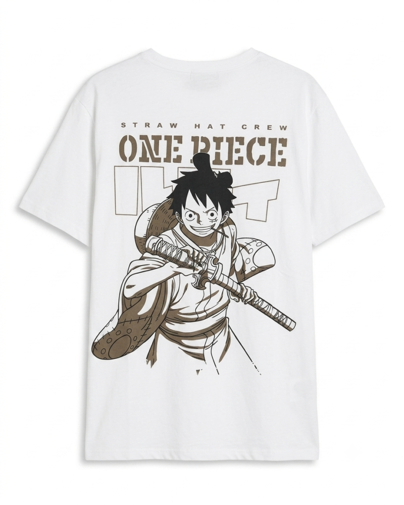 One Piece Graphic Print Oversized T-Shirt