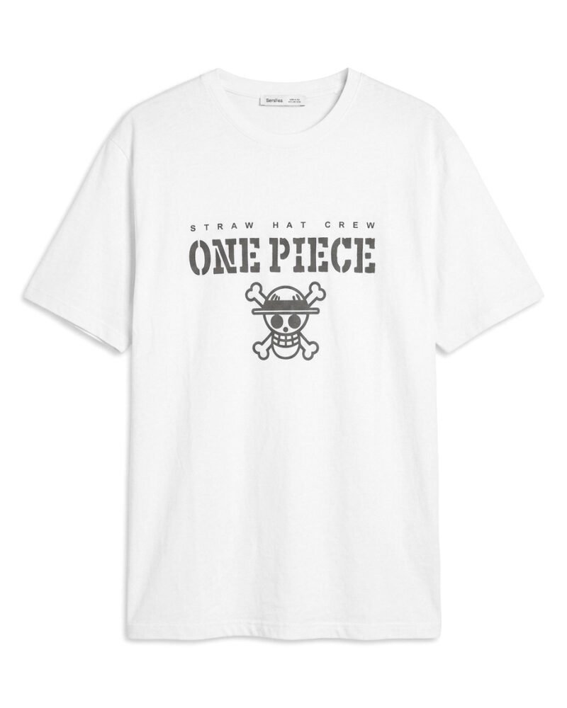 One Piece Graphic Print Oversized T-Shirt