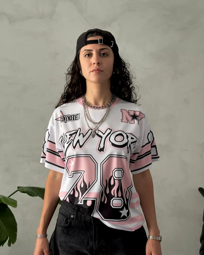 Number 28 Jersey Oversize T-Shirt