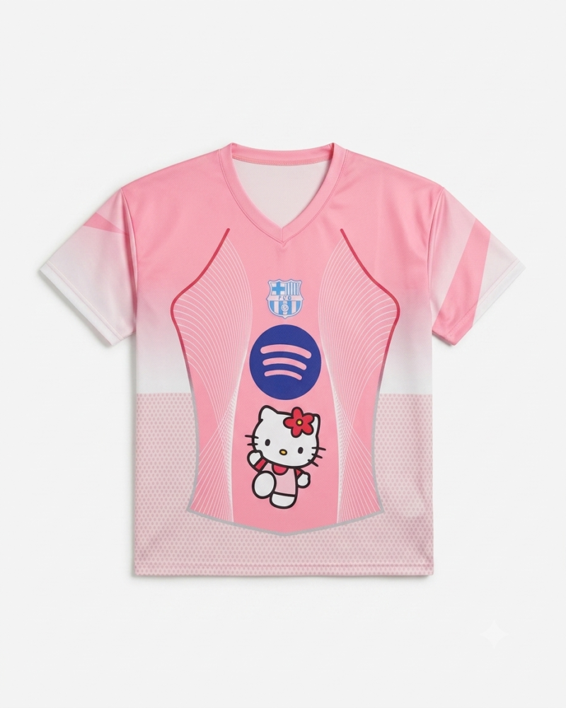 FCB X Hello Kitty Jersey Oversize T-Shirt