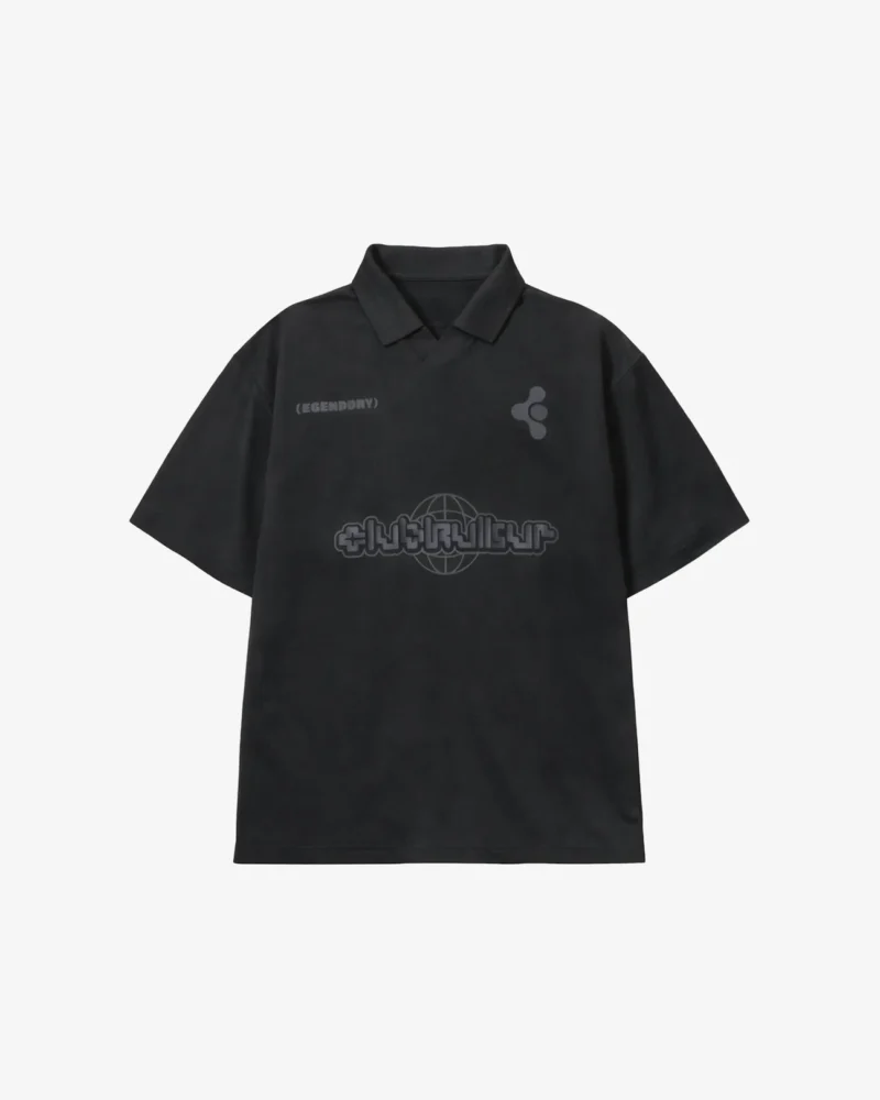 Original Bershka Clubkultur Oversized Polo T-Shirt
