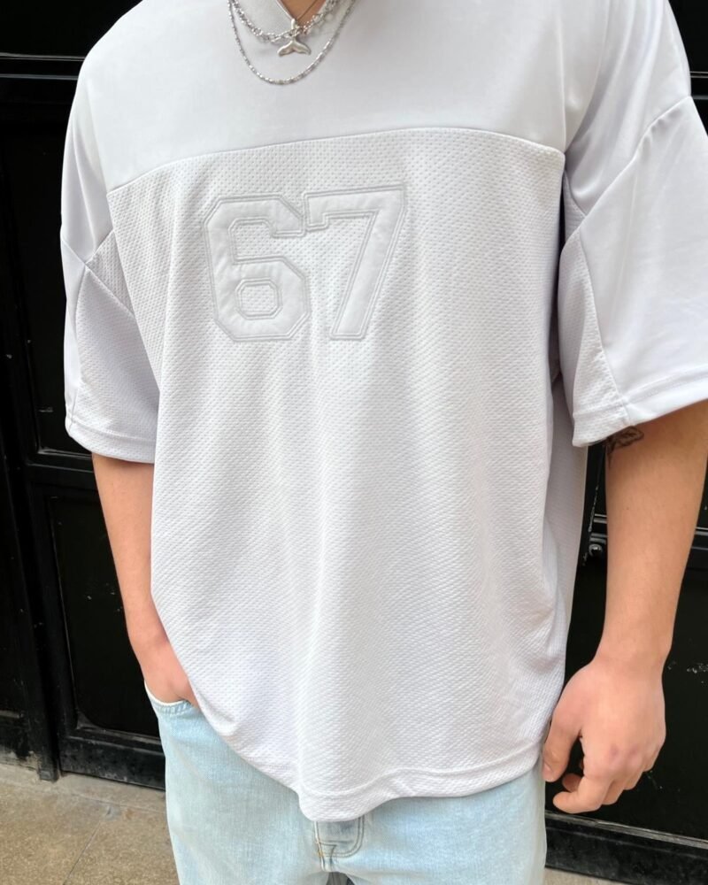 Original Bershka Second Base 67 Oversized Football Jersey