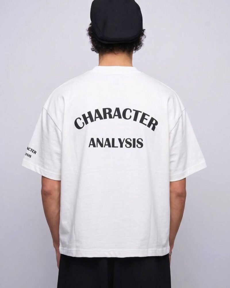 White Cropped T-Shirt With Back Print