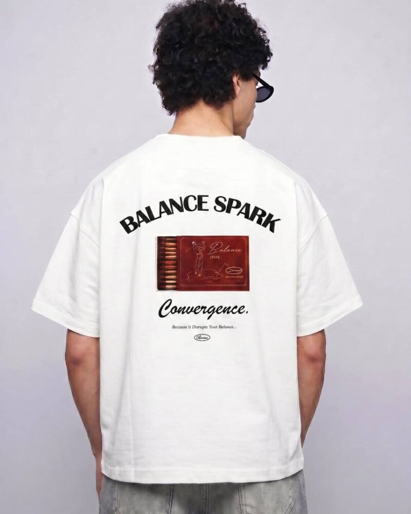 White Cropped T-Shirt With Back Print