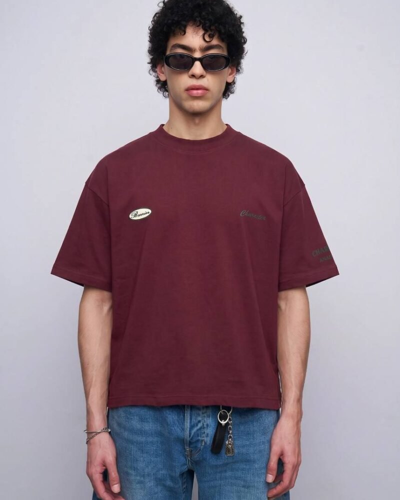 Cropped T-Shirt With Back Print