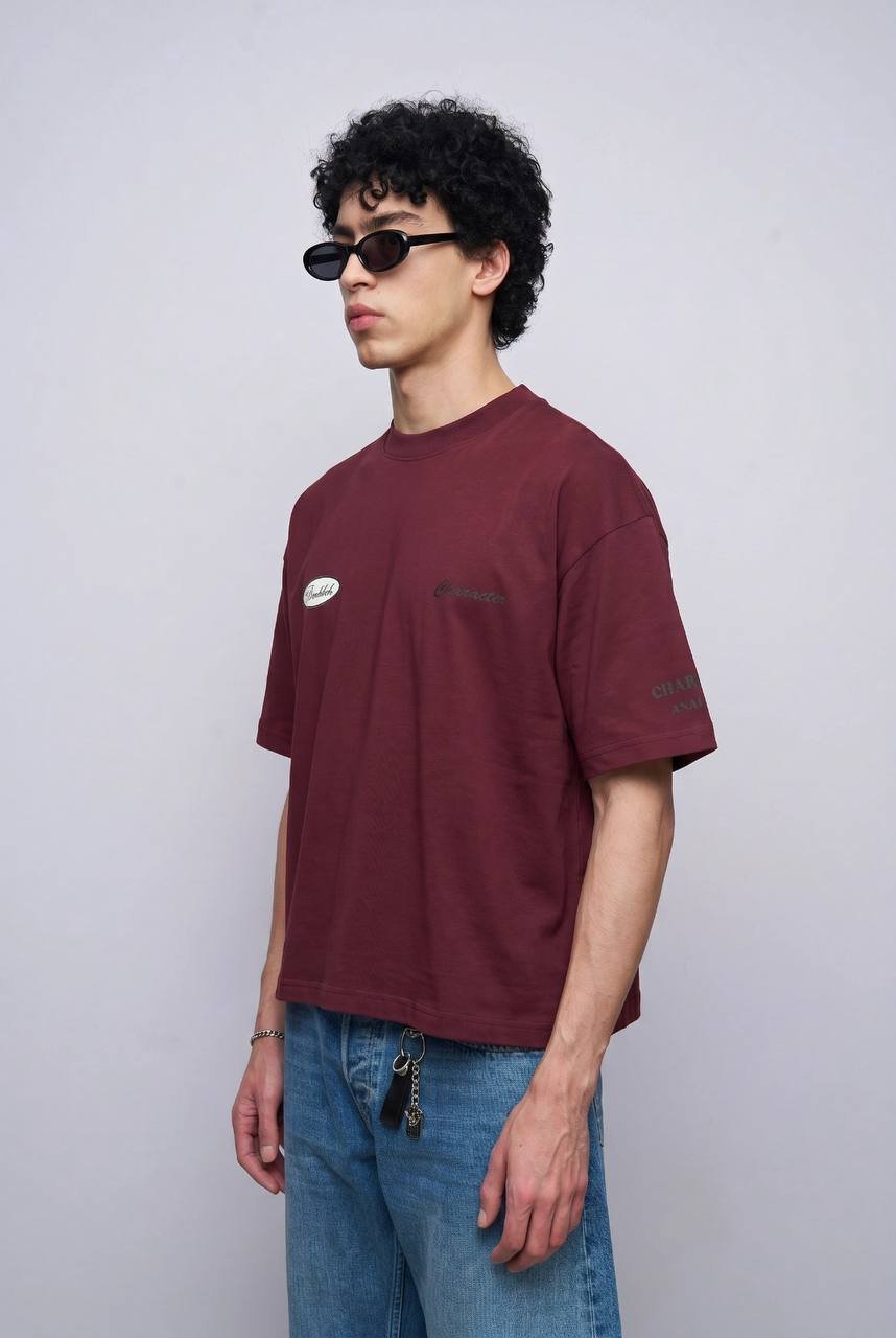 Cropped T-Shirt With Back Print - Image 3