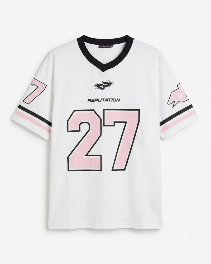 “REPUTATION 27” Oversized Jersey T-Shirt