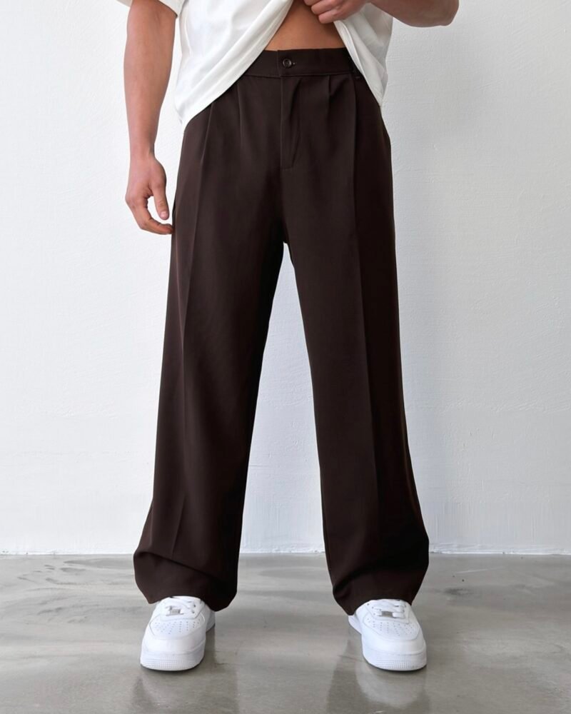 “Old money” Comfortable Baggy-Fit Fabric Trousers