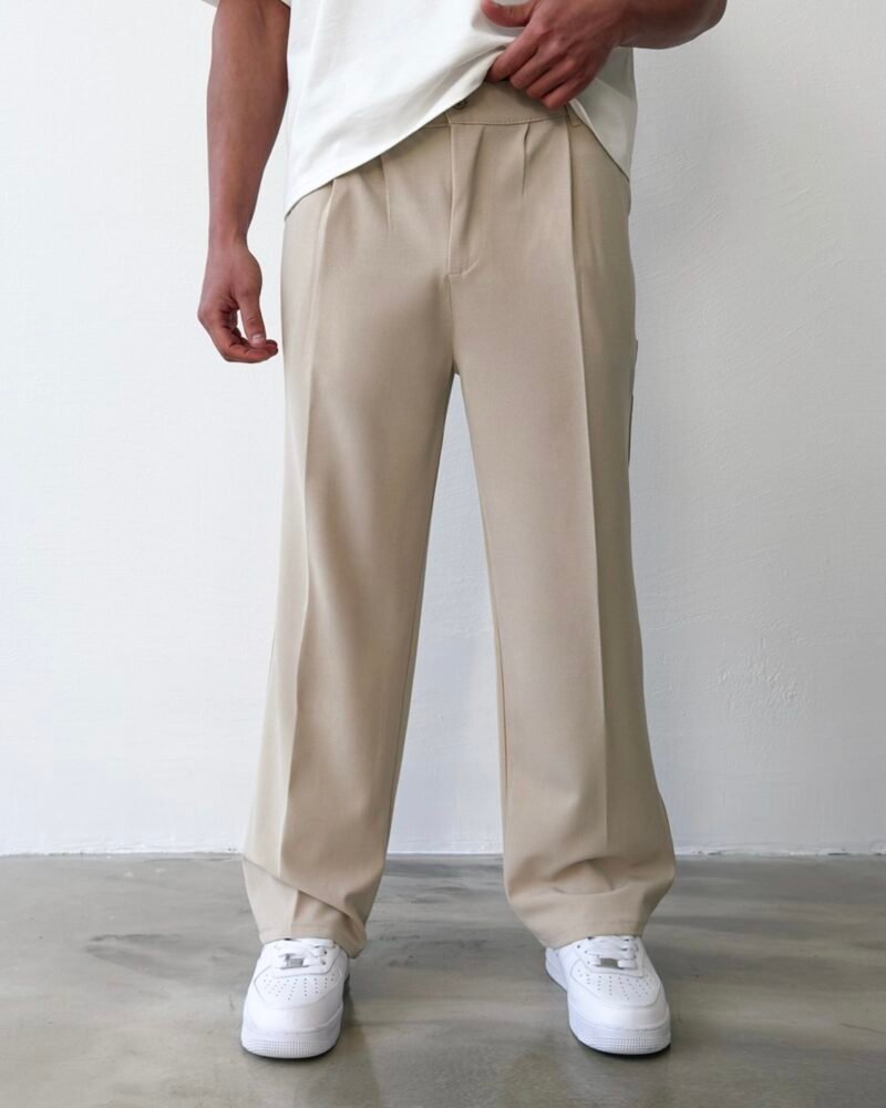 “Old money” Comfortable Baggy-Fit Fabric Trousers