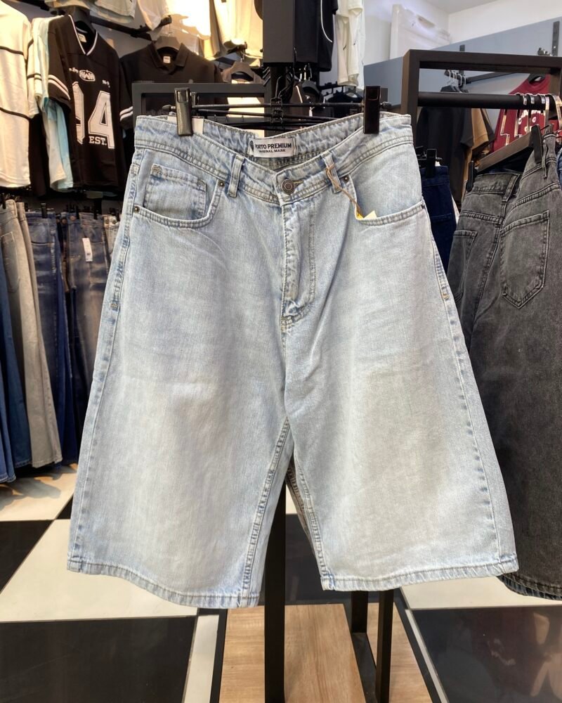 Unisexe Light Blue Bermuda Jorts