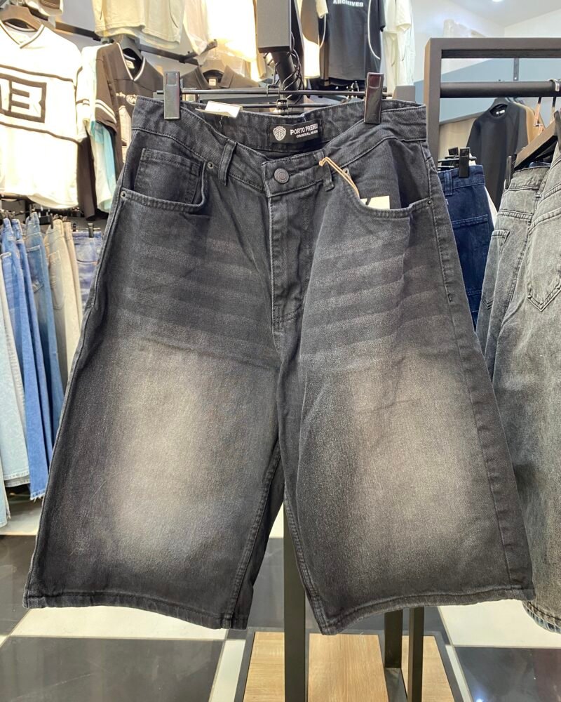 Unisexe Black Bermuda Jorts