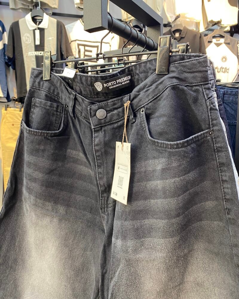 Unisexe Black Bermuda Jorts