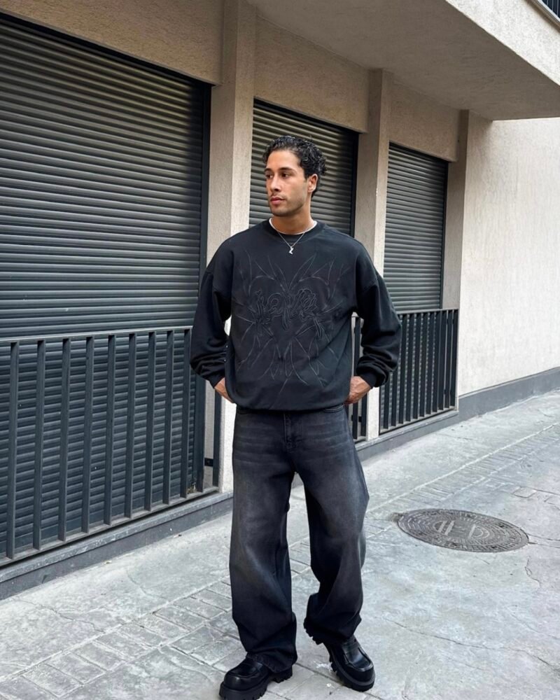 Black Extra Baggy Jeans