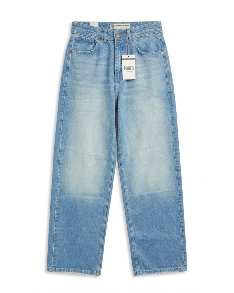 Wash Blue Super Baggy Jeans