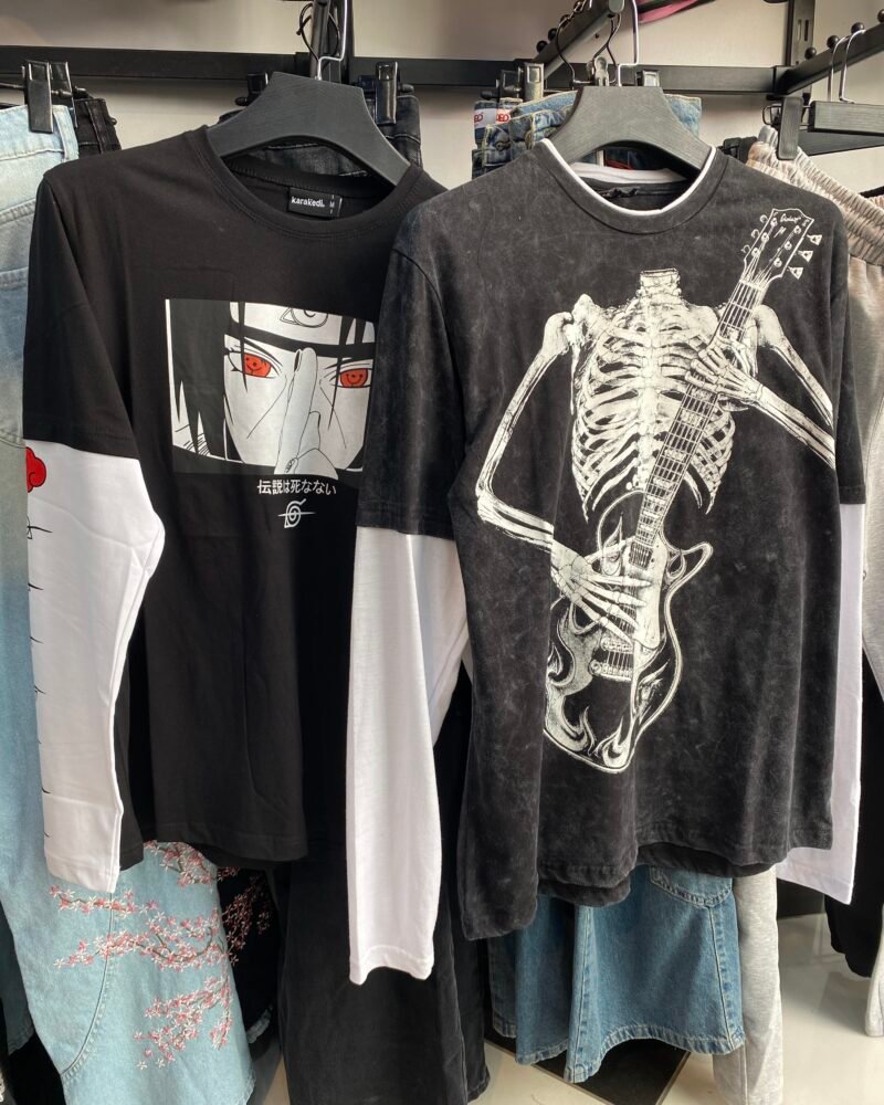 Naruto Uchiha Unisexe Long Sleeve Tee