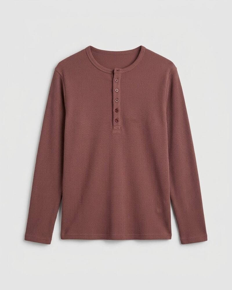 Henley Tee Long Sleeve Premuim Quality