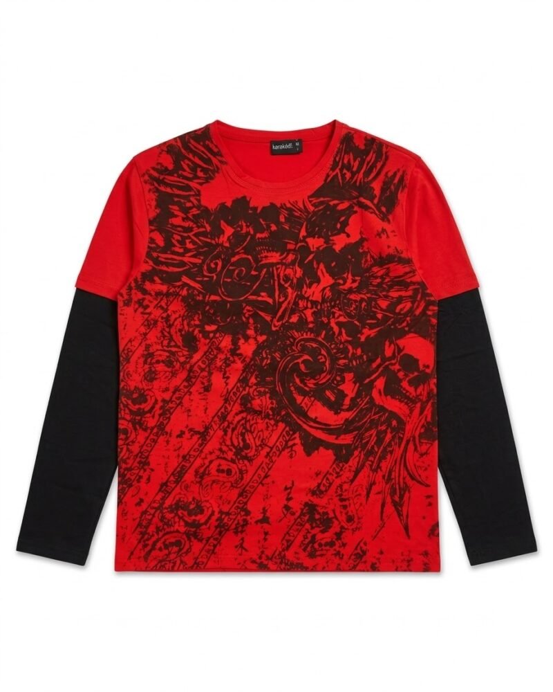 Red Black Sleeve Unisex Shirt