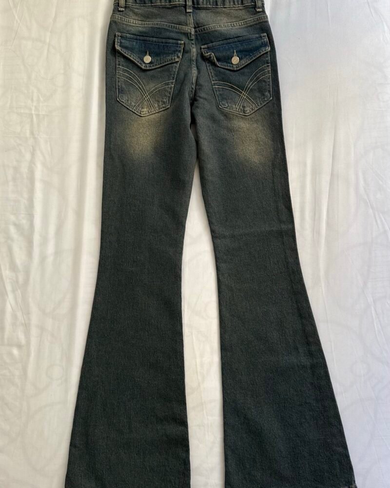 Low Waist Spanish Flare Vintage Retro Jeans